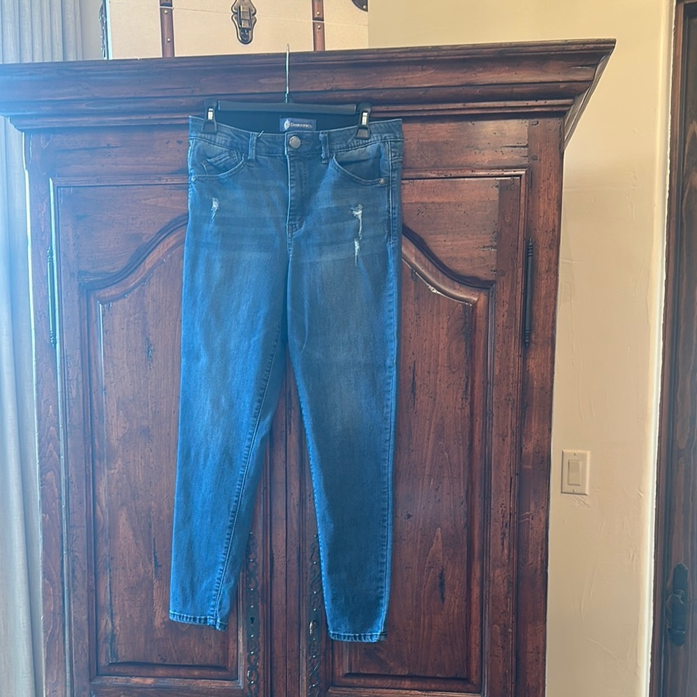 Dark Blue Women's High-Rise Skinny Jeans